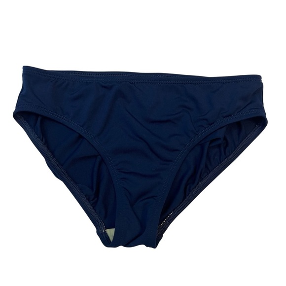 Lands’ End Girls Swim Set Top Sz 10 Bottoms Sz 8 Navy White Polka Dot Tankini - Picture 6 of 8